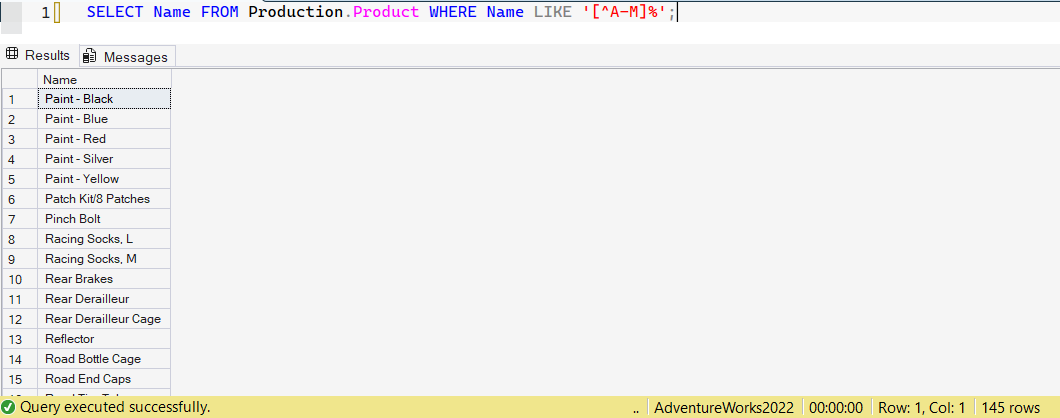 SSMS screenshot: query 32 and its result